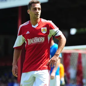 Bristol City's Sam Baldock in Action Against Glasgow Rangers, 2013