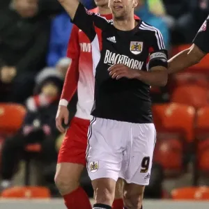 Bristol City's Sam Baldock Celebrates First Goal Against Leyton Orient, Sky Bet League One, 2014 Bristol City's Sam Baldock Celebrates First Goal Against Leyton Orient, Sky Bet League One, 2014