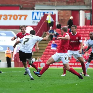 Bristol City FC Print - Sam Baldock Save at Oakwell Stadium