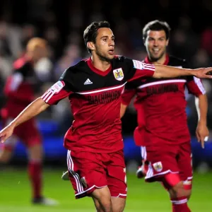 Bristol City's Sam Baldock Scores Brace: Peterborough United vs. Bristol City, Championship Football Match Bristol City's Sam Baldock Scores Brace: Peterborough United vs. Bristol City, Championship Football Match