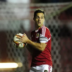 Bristol City's Sam Baldock Scores Against Shrewsbury Town Print Bristol City's Sam Baldock Scores Against Shrewsbury Town Print