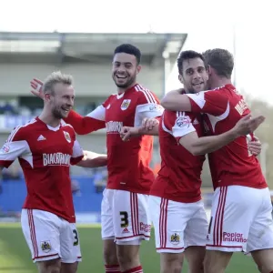 Bristol City's Sam Baldock Scores the Winning Goal Print