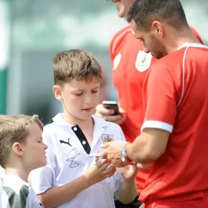 Bristol City's Sam Baldock Signs Autographs at Portishead Town Pre-Season Friendly Bristol City's Sam Baldock Signs Autographs at Portishead Town Pre-Season Friendly