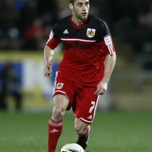 Bristol City's Sam Baldock Takes A Shot Print