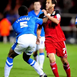 Bristol City's Sam Baldock Throttled by Gabriel Zakuani in Peterborough United Clash Bristol City's Sam Baldock Throttled by Gabriel Zakuani in Peterborough United Clash