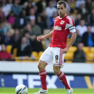 Bristol City's Sam Baldock at Vale Park during Port Vale vs. Bristol City, Sky Bet League 1 Match, October 2013