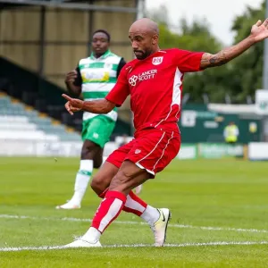 Print of Samuel Armenteros in action during a pre-season friendly match Print of Samuel Armenteros in action during a pre-season friendly match