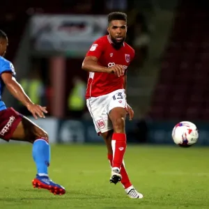 Bristol City FC Print - Scott Golbourne Evades Jordan Clarke