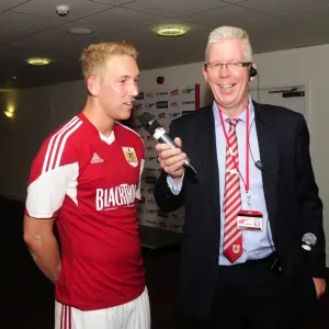 Bristol City's Scott Wagstaff Receives Man of the Match Award vs. Bradford City (August 3, 2013) Bristol City's Scott Wagstaff Receives Man of the Match Award vs. Bradford City (August 3, 2013)