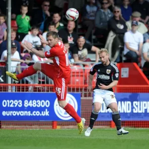 Bristol City FC Simon Gillett Cross Print