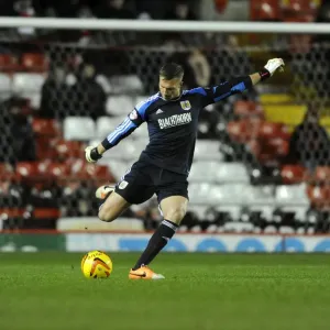 Bristol City's Simon Moore in Action against Coventry City, Ashton Gate, 2014