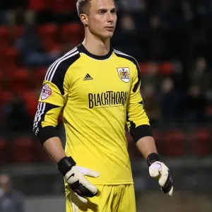 Bristol City's Simon Moore in Action Against Leyton Orient, February 11, 2014 Bristol City's Simon Moore in Action Against Leyton Orient, February 11, 2014