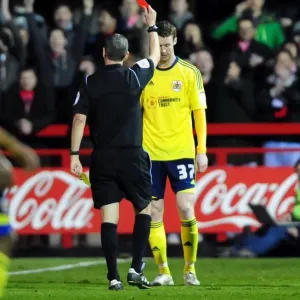 Bristol City's Stephen Pearson Dismissed in FA Cup Match against Crawley Town (07/01/2012)