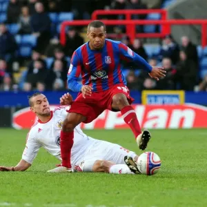 Bristol City's Steven Caulker Tackles Jermain Easter in Championship Clash at Selhurst Park (Crystal Palace v Bristol City, 22/01/2011)