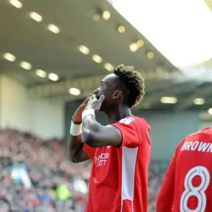 Bristol City's Tammy Abraham Celebrates Goal Against Reading, Sky Bet Championship 2016-2017 Bristol City's Tammy Abraham Celebrates Goal Against Reading, Sky Bet Championship 2016-2017