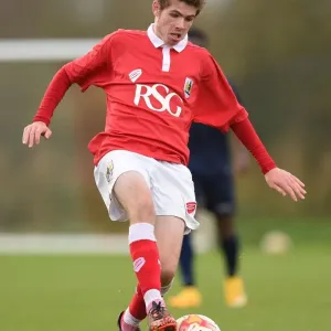 Bristol City's Tom Fry in Action against Millwall U21s, 10/11/2014