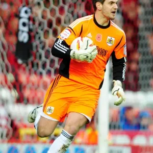 Bristol City's Tom Heaton in Print, Championship Football Match Bristol City's Tom Heaton in Print, Championship Football Match