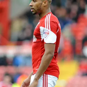 Bristol City FC Print - Tyrone Barnett vs Tranmere Rovers at Ashton Gate