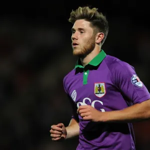 Bristol City's Wes Burns in Action against Cheltenham Town, Johnstone's Paint Trophy, October 8, 2014