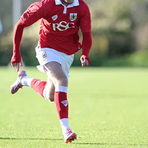 Bristol City's Wes Burns in Action during Youth Training