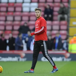 Bristol City's Wes Burns Warming Up Ahead of Rotherham United Clash at Ashton Gate