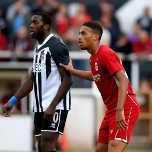 Bristol City's Zak Vyner Marks Bath City's Nick McCootie during Pre-season Friendly at Twerton Park Bristol City's Zak Vyner Marks Bath City's Nick McCootie during Pre-season Friendly at Twerton Park