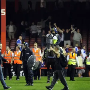 Bristol Derby: Fans Euphoria Halted by Police Horses at Ashton Gate