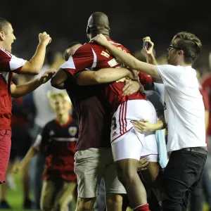Bristol Derby: Marlon Harewood's Goal, Bristol City Celebrates Victory over Bristol Rovers (September 4, 2013)