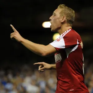 Bristol Derby: Scott Wagstaff of Bristol City Faces Off Against Bristol Rovers in Johnstone's Paint Trophy First Round (September 4, 2013) - Ashton Gate