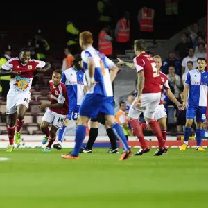 Bristol Derby Thriller: Jay Emmanuel-Thomas's Goal Celebration (Bristol City vs. Bristol Rovers, September 4, 2013) Bristol Derby Thriller: Jay Emmanuel-Thomas's Goal Celebration (Bristol City vs. Bristol Rovers, September 4, 2013)