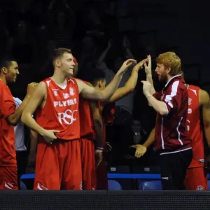 Bristol Flyers Celebrate Victory in BBL Cup Print Bristol Flyers Celebrate Victory in BBL Cup Print