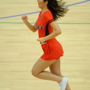 Bristol Flyers Cheerleaders in Action Print Bristol Flyers Cheerleaders in Action Print