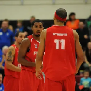 Bristol Flyers Dwayne Lautier-Ogunleye in Action Print