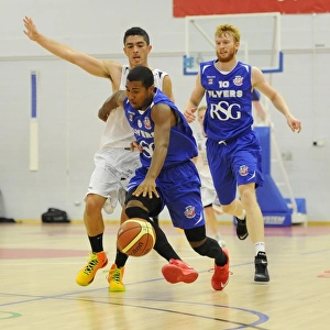 Bristol Flyers Dwayne Lautier-Ogunleye Charges Forward on the Basketball Court