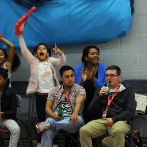Bristol Flyers Fans Celebrate Victory Over Plymouth Raiders in British Basketball Cup Bristol Flyers Fans Celebrate Victory Over Plymouth Raiders in British Basketball Cup