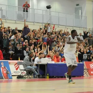 Bristol Flyers Fans Go Wild as Team Scores in British Basketball Cup Match Against Plymouth Raiders Bristol Flyers Fans Go Wild as Team Scores in British Basketball Cup Match Against Plymouth Raiders