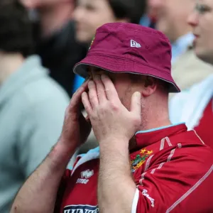 Burnley fan shows emotions