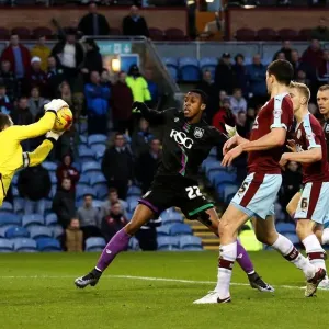 Burnley's Tom Heaton Saves Under Pressure from Kodija in Burnley v Bristol City Championship Clash Burnley's Tom Heaton Saves Under Pressure from Kodija in Burnley v Bristol City Championship Clash
