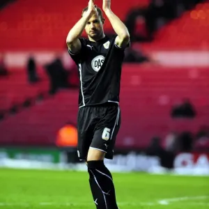 Captain Louis Carey thanks the travelling fans