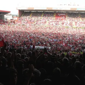Bristol City FC Fans on Pitch Print Bristol City FC Fans on Pitch Print
