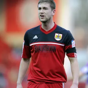Championship Clash: Steven Davies in Action for Bristol City vs Ipswich Town at Ashton Gate, 2013