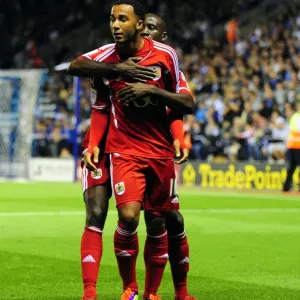 Championship Glory: Unforgettable Nicky Maynard and Albert Adomah Goal Celebration for Bristol City vs. Leicester City (August 11, 2011) Championship Glory: Unforgettable Nicky Maynard and Albert Adomah Goal Celebration for Bristol City vs. Leicester City (August 11, 2011)