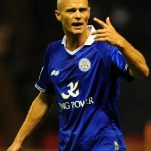 Championship Match: Paul Konchesky of Leicester City Argues with Referee Assistant during Leicester City vs. Bristol City (06/08/2011) Championship Match: Paul Konchesky of Leicester City Argues with Referee Assistant during Leicester City vs. Bristol City (06/08/2011)