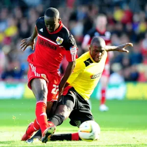 Championship Showdown Print: Adomah vs. Nosworthy in Action