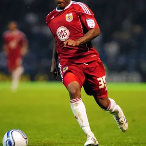 Championship Showdown: Danny Rose in Action for Bristol City at Fratton Park (September 2010)