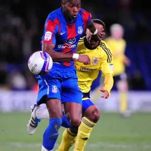 Print of a football match between Crystal Palace and Bristol City