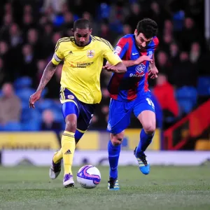 Print of Bristol City vs Crystal Palace Championship Football Match