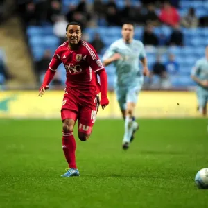 Chasing the Win: Nicky Maynard of Bristol City Pursues Loose Ball in Coventry City Match, December 2011 - Championship Football Chasing the Win: Nicky Maynard of Bristol City Pursues Loose Ball in Coventry City Match, December 2011 - Championship Football