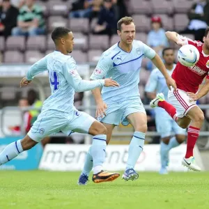 Chasing the Win: Sam Baldock Pursues Loose Ball in Coventry vs. Bristol City Football Match Chasing the Win: Sam Baldock Pursues Loose Ball in Coventry vs. Bristol City Football Match