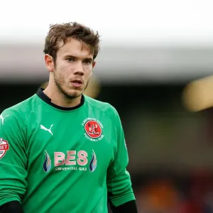 Chris Maxwell of Fleetwood Town Watching Intently During Fleetwood Town vs. Bristol City Football Match, 2014 Chris Maxwell of Fleetwood Town Watching Intently During Fleetwood Town vs. Bristol City Football Match, 2014